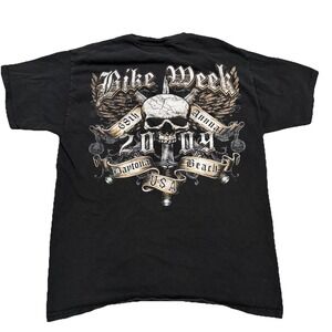 Vintage 2009 Bike Week Daytona Beach Skull Shirt – Size Large Motorcycle